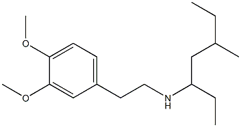 [2-(3,4-dimethoxyphenyl)ethyl](5-methylheptan-3-yl)amine 结构式