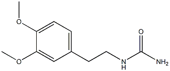 [2-(3,4-dimethoxyphenyl)ethyl]urea 结构式