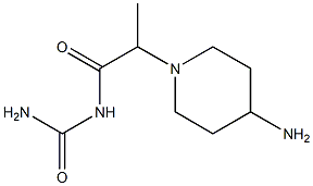 [2-(4-aminopiperidin-1-yl)propanoyl]urea 结构式