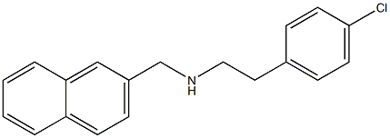 [2-(4-chlorophenyl)ethyl](naphthalen-2-ylmethyl)amine 结构式