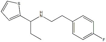 [2-(4-fluorophenyl)ethyl][1-(thiophen-2-yl)propyl]amine 结构式