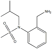 [2-(aminomethyl)phenyl]-N-(2-methylpropyl)methanesulfonamide 结构式