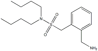 [2-(aminomethyl)phenyl]-N,N-dibutylmethanesulfonamide 结构式