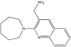 [2-(azepan-1-yl)quinolin-3-yl]methanamine 结构式