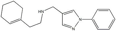 [2-(cyclohex-1-en-1-yl)ethyl][(1-phenyl-1H-pyrazol-4-yl)methyl]amine 结构式