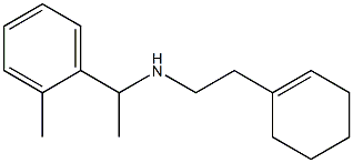 [2-(cyclohex-1-en-1-yl)ethyl][1-(2-methylphenyl)ethyl]amine 结构式