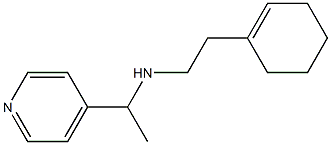 [2-(cyclohex-1-en-1-yl)ethyl][1-(pyridin-4-yl)ethyl]amine 结构式