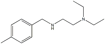 [2-(diethylamino)ethyl][(4-methylphenyl)methyl]amine 结构式
