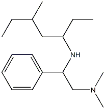 [2-(dimethylamino)-1-phenylethyl](5-methylheptan-3-yl)amine 结构式