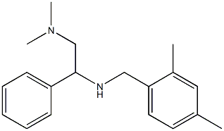 [2-(dimethylamino)-1-phenylethyl][(2,4-dimethylphenyl)methyl]amine 结构式