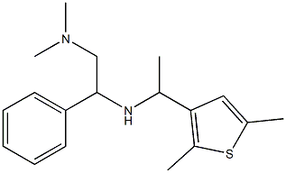 [2-(dimethylamino)-1-phenylethyl][1-(2,5-dimethylthiophen-3-yl)ethyl]amine 结构式