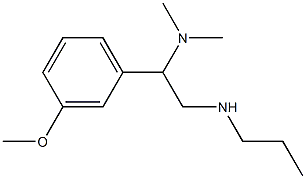 [2-(dimethylamino)-2-(3-methoxyphenyl)ethyl](propyl)amine 结构式