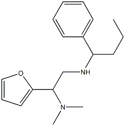 [2-(dimethylamino)-2-(furan-2-yl)ethyl](1-phenylbutyl)amine 结构式