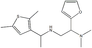 [2-(dimethylamino)-2-(furan-2-yl)ethyl][1-(2,5-dimethylthiophen-3-yl)ethyl]amine 结构式