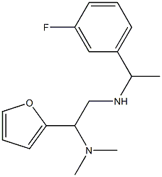 [2-(dimethylamino)-2-(furan-2-yl)ethyl][1-(3-fluorophenyl)ethyl]amine 结构式