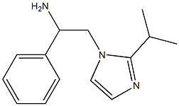 1-phenyl-2-[2-(propan-2-yl)-1H-imidazol-1-yl]ethan-1-amine 结构式