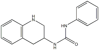 1-phenyl-3-1,2,3,4-tetrahydroquinolin-3-ylurea 结构式