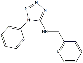 1-phenyl-N-(pyridin-2-ylmethyl)-1H-1,2,3,4-tetrazol-5-amine 结构式