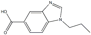 1-propyl-1H-1,3-benzodiazole-5-carboxylic acid 结构式