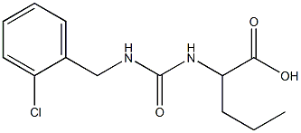 2-({[(2-chlorophenyl)methyl]carbamoyl}amino)pentanoic acid 结构式