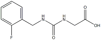 2-({[(2-fluorophenyl)methyl]carbamoyl}amino)acetic acid 结构式
