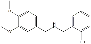 2-({[(3,4-dimethoxyphenyl)methyl]amino}methyl)phenol 结构式