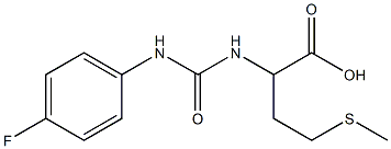 2-({[(4-fluorophenyl)amino]carbonyl}amino)-4-(methylthio)butanoic acid 结构式