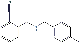 2-({[(4-methylphenyl)methyl]amino}methyl)benzonitrile 结构式