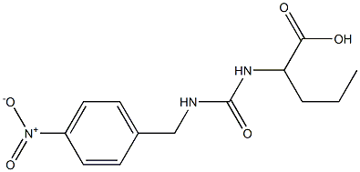 2-({[(4-nitrophenyl)methyl]carbamoyl}amino)pentanoic acid 结构式