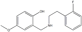 2-({[2-(2-fluorophenyl)ethyl]amino}methyl)-4-methoxyphenol 结构式