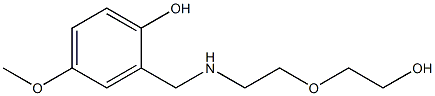 2-({[2-(2-hydroxyethoxy)ethyl]amino}methyl)-4-methoxyphenol 结构式