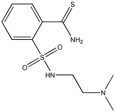 2-({[2-(dimethylamino)ethyl]amino}sulfonyl)benzenecarbothioamide 结构式