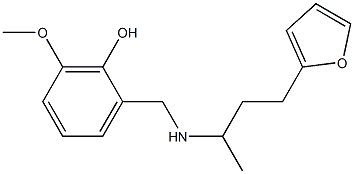 2-({[4-(furan-2-yl)butan-2-yl]amino}methyl)-6-methoxyphenol 结构式