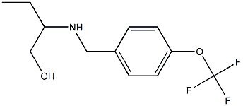 2-({[4-(trifluoromethoxy)phenyl]methyl}amino)butan-1-ol 结构式