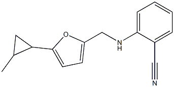 2-({[5-(2-methylcyclopropyl)furan-2-yl]methyl}amino)benzonitrile 结构式