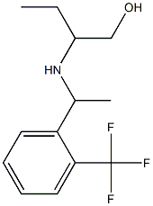 2-({1-[2-(trifluoromethyl)phenyl]ethyl}amino)butan-1-ol 结构式