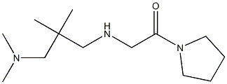 2-({2-[(dimethylamino)methyl]-2-methylpropyl}amino)-1-(pyrrolidin-1-yl)ethan-1-one 结构式