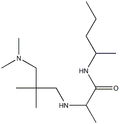 2-({2-[(dimethylamino)methyl]-2-methylpropyl}amino)-N-(pentan-2-yl)propanamide 结构式