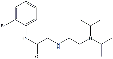 2-({2-[bis(propan-2-yl)amino]ethyl}amino)-N-(2-bromophenyl)acetamide 结构式