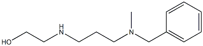 2-({3-[benzyl(methyl)amino]propyl}amino)ethan-1-ol 结构式