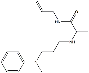 2-({3-[methyl(phenyl)amino]propyl}amino)-N-(prop-2-en-1-yl)propanamide 结构式