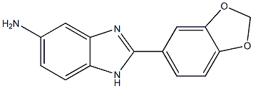 2-(1,3-benzodioxol-5-yl)-1H-benzimidazol-5-amine 结构式