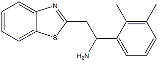 2-(1,3-benzothiazol-2-yl)-1-(2,3-dimethylphenyl)ethan-1-amine 结构式