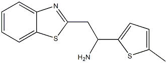 2-(1,3-benzothiazol-2-yl)-1-(5-methylthiophen-2-yl)ethan-1-amine 结构式