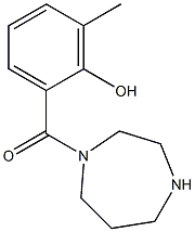 2-(1,4-diazepan-1-ylcarbonyl)-6-methylphenol 结构式