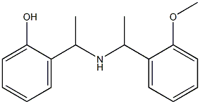 2-(1-{[1-(2-methoxyphenyl)ethyl]amino}ethyl)phenol 结构式