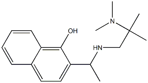 2-(1-{[2-(dimethylamino)-2-methylpropyl]amino}ethyl)naphthalen-1-ol 结构式