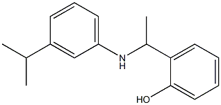 2-(1-{[3-(propan-2-yl)phenyl]amino}ethyl)phenol 结构式