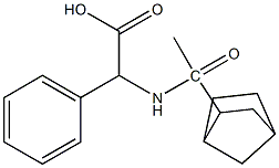 2-(1-{bicyclo[2.2.1]heptan-2-yl}acetamido)-2-phenylacetic acid 结构式