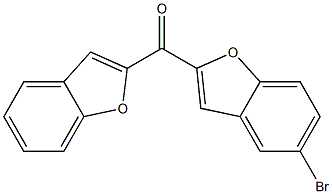 2-(1-benzofuran-2-ylcarbonyl)-5-bromo-1-benzofuran 结构式